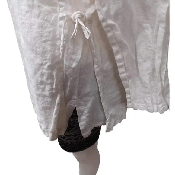 Bryn Walker 100% Linen White Tunic Top Size Small - Picture 7 of 12